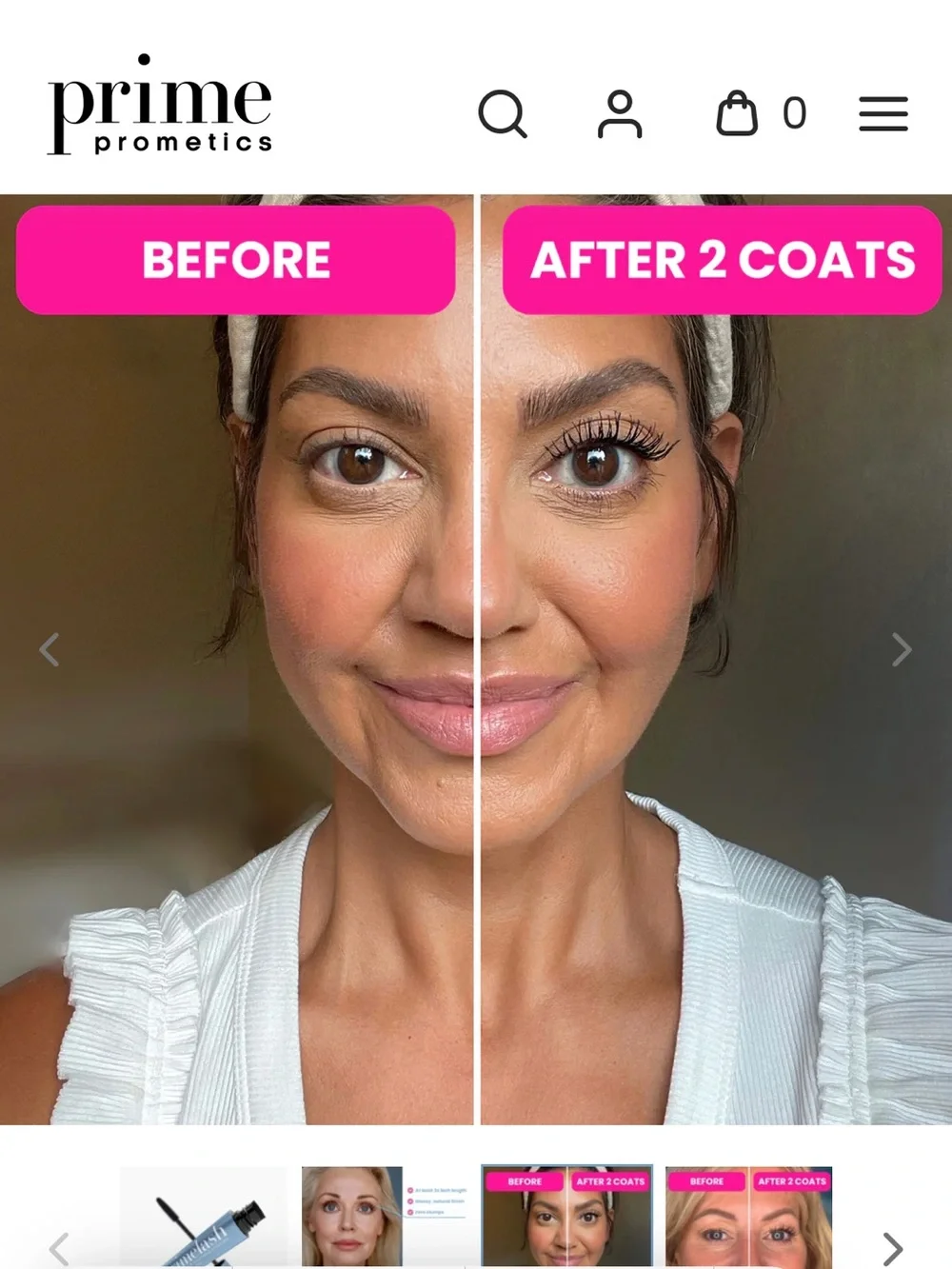 PrimeLash Lengthening & Volumizing Mascara, Color Black
